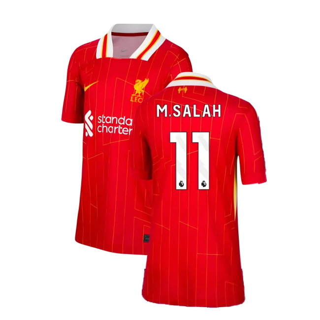 2024-2025 Liverpool Home Shirt (Kids) (M.Salah 11)-SoccerKits Hub | Buy Soccer Jerseys Online